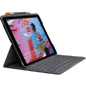 Logitech iPad-huopa - - Slim Folio - QWERTY Espanja - Bluetooth - Harmaa