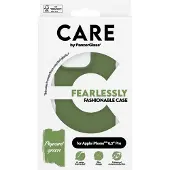 PanzerGlass CARE by Fashionable -suojakotelo, Apple iPhone 16 Pro, vihreä