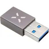 FIXED LINK USB-A Uros / USB-C Naaras adapteri Harmaa