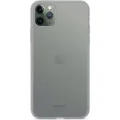 EPICO iPhone 11 Pro Max -silikonikuori, Läpinäkyvä/Musta