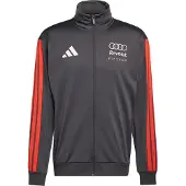 Adidas Urheilullinen collegetakki 'AU DNA TT' grafiitti / punainen / valkoinen