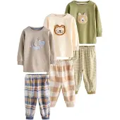 Next Yöpuku beige / sininen / taupe / oliivi