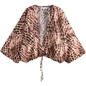 Next Kimono beige / ecru / ruskea