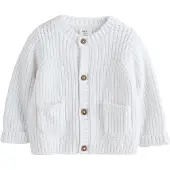 Next Neuletakki beige / valkoinen