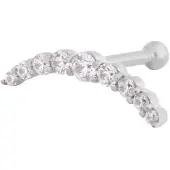 Wildcat 9 Crystals Earbarbell<!--6408216ae86c7--> - Hopeinen metalli