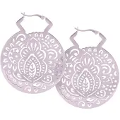 Wildcat Mehndi Hoops<!--63ef6e6b7e09f--> - Hopeinen metalli