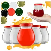 Hobby Hall 50x Glass Mayo Jars 245 ml kannella - monipuolinen säilytykseen