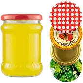 Hobby Hall 8 kpl. 500 ml kannelliset purkit hilloa, säilykkeitä, hunajaa varten