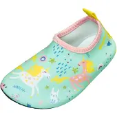 Playshoes Rantakengät 'Einhorn' sininen / keltainen / minttu / valkoinen