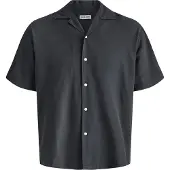 Jack & Jones Jjebreeze Linen Blend Resort Shirt Ss Sn - Grey - M
