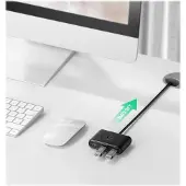 UGREEN CR113 USB-keskitin 4x USB 3.0 5Gbps:iin, 1m (musta)