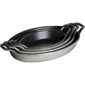 Staub ovaali uunivuoka valurauta 21 cm Grafiitinharmaa