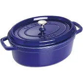 Staub La Cocotte ovaali valurautapata 29 cm / 4,2 l, tummansininen