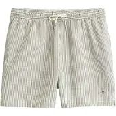 Gant Striped Seersucker Swim Shorts - Khaki green - S