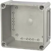 Fibox -jalusta, PC-aukot, 1x koko 1 laippa 3530543 Kabinet-underdel 190 x 190 x 100 Polykarbonat Gråhvid (RAL 7035) 1 stk