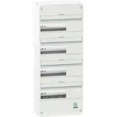 Schneider Electric Resi9 CX -ryhmätaulun peitelevy seinälle 4 riviä 13 moduulia Valkoinen RAL9003 ilman ovea