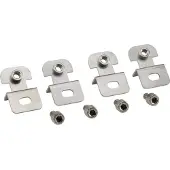 Fibox Seinäkiinnike (4) ruostumatonta terästä 10mm - antaa 10 mm seinän ja kaapin väliin