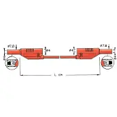 Elma Instruments TESTI lead - 2711 Sininen 200cm