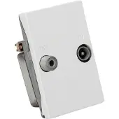 Triax Wall Outlet 2-way TD 241E White