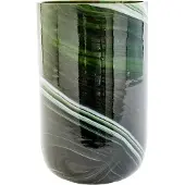 Pols Potten - Marbled maljakko 30 cm tummanvihreä