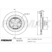 FREMAX Jarrulevy (1kpl) BD-6761
