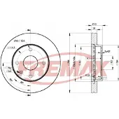 FREMAX Jarrulevy (1kpl) BD-8338