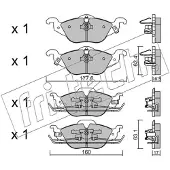 Fri.tech. FSL1293 BREMŽU UZLIKAS FDB1293 266.0