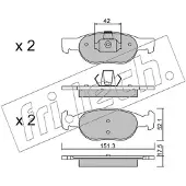 Fri.tech. FDB1160 BREMŽU UZLIKAS 081.1