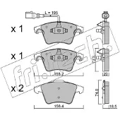 Fri.tech. FVR1642 BREMŽU UZLIKAS FDB1642 568.0