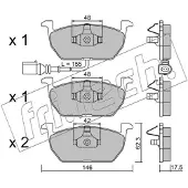 Fri.tech. FDB4454 BREMŽU UZLIKAS 1052.0 P85137