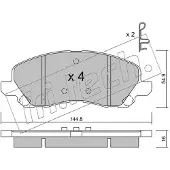 Fri.tech. FDB1621 BREMŽU UZLIKAS 497.0 P54030