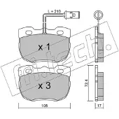 Fri.tech. FDB520 BREMŽU UZLIKAS 180.0