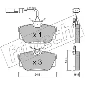 Fri.tech. FDB1132 BREMŽU UZLIKAS FVR1132 355.1