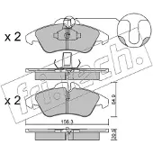 Fri.tech. FVR1038 BREMŽU UZLIKAS FRI.TECH 265.0 FDB1038