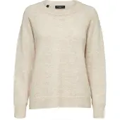 Selected Slflulu Ls Knit O-Neck Noos - Pink - XL