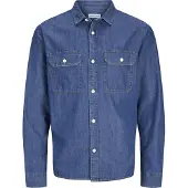 Jack & Jones Jjetravis Shirt Ls Noos - Blue - XXL