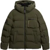 Superdry for man. MS110188A Ski Sports Washed jacket green (XL), Casual, Snow, Sustainable, Recycled nylon