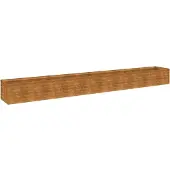 vidaXL Korotettu kukkalaatikko 386x50x36 cm Corten teräs