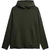 Superdry for man. M2013728A Loose fitting hooded sweatshirt with logo Tech green (XL), Casual, Cotton