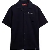 Superdry for man. M4011007A Resort Merchant Store navy shirt (L), Casual, Linen, Short sleeve