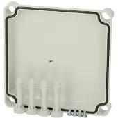 Fibox Dæksel EKH30-G 190x190x30 mm grå