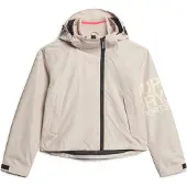 Superdry for woman. W5011655A Embroidered windbreaker SD beige (L), Casual, Polyester, Long sleeve