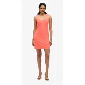 Superdry for woman. W8011869A Sleeveless coral mini dress (S), Casual, Modal, Sleeveless / Straps