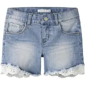 Name it Nkfsalli Dnm Shorts 5372-Ha Noos - Blue - 152