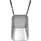 Home>it Home it builder’s wheelbarrow with pneumatic rubber wheel and hammered finish 110 litres