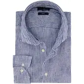 Tommy Hilfiger Dc Linen Stripe Shirt - Blue - XL