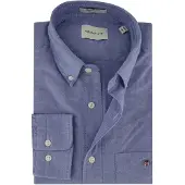 Gant for man. 3000200 Regular Fit Sky Blue Oxford Shirt (XXL), Casual, Cotton, Classic, Long sleeve