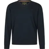 Seeland Pine V-Neck Sweater Men Dark Sapphire L