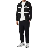 Lacoste Regular Fit Off Court Water-Repellent Verryttelyhousut black / white Koko S