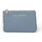 Valentino for woman. VPS9WG101 Wallet Logo blue (OSFA), Casual, Polyurethane